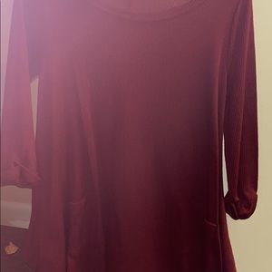 Corner sleeve red Flowey shirt